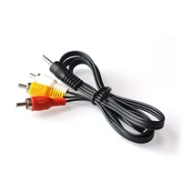 60cm 3 5mm jack plug male to 3 rca adapter 3 5 to rca male audio video av cable wire cord