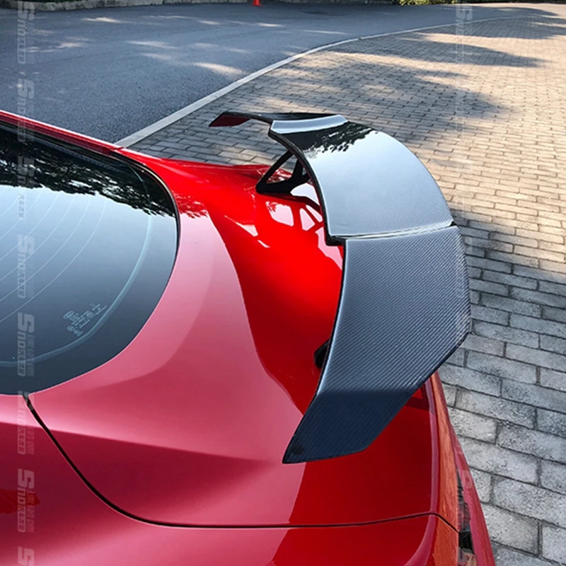 

General purpose car styling True carbon look and ABS primer color spoiler for Jaguar XE XF universal car spoiler