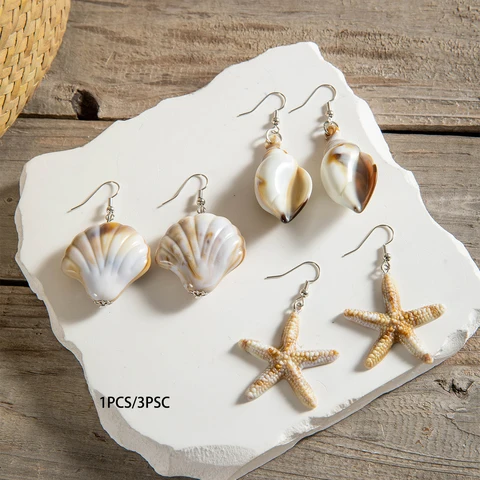 Серьги-подвески Docona морской стиль