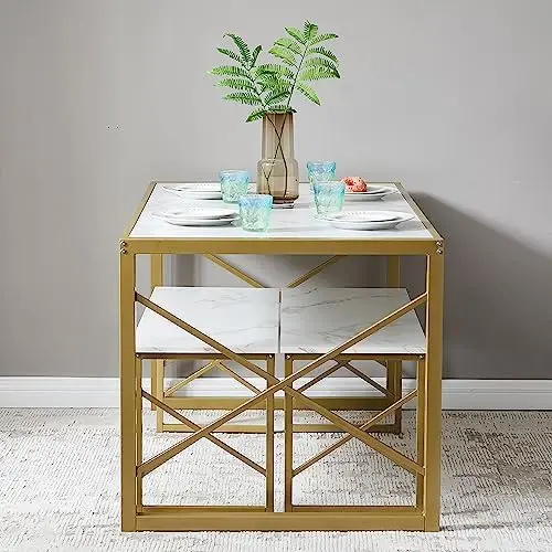 Кухонный стол с 2 скамейками на 4–6 деревянные столовые наборы металлическим