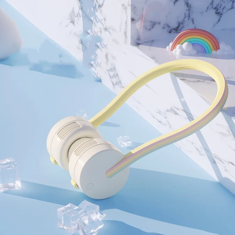 

Небольшой вентилятор, перезаряжаемый через USB шейный вентилятор, портативный беслопастный мини-вентилятор, бесшумный вентилятор на шею, портативный вентилятор-охладитель, вентилятор-подставка, вентилятор