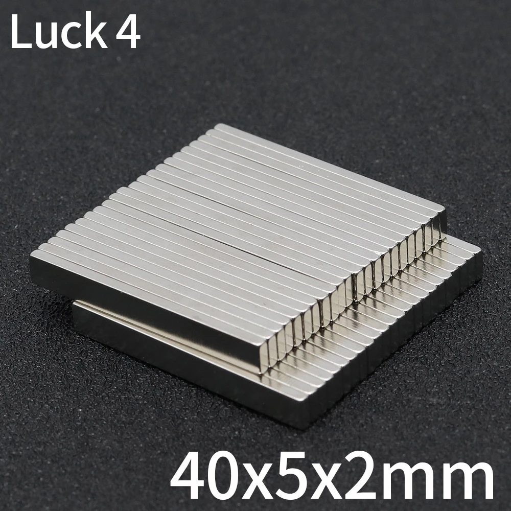 

5/10/20/50/100Pcs Block Magnet 40x5x2 Neodymium Magnet N35 40mm x 5mm x 2mm Permanent NdFeB Super Strong Powerful Magnets