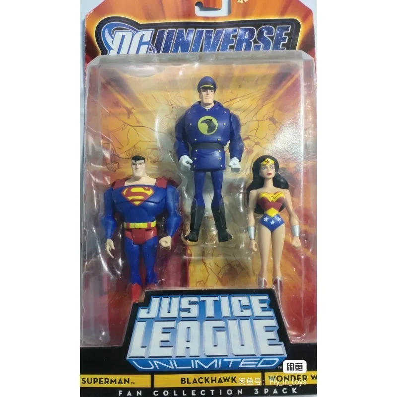 Фигурка DC JUSTICE LEAGUE Супермен Блэкхок Бэтмен Уорлард Супергерл суставы подвижная