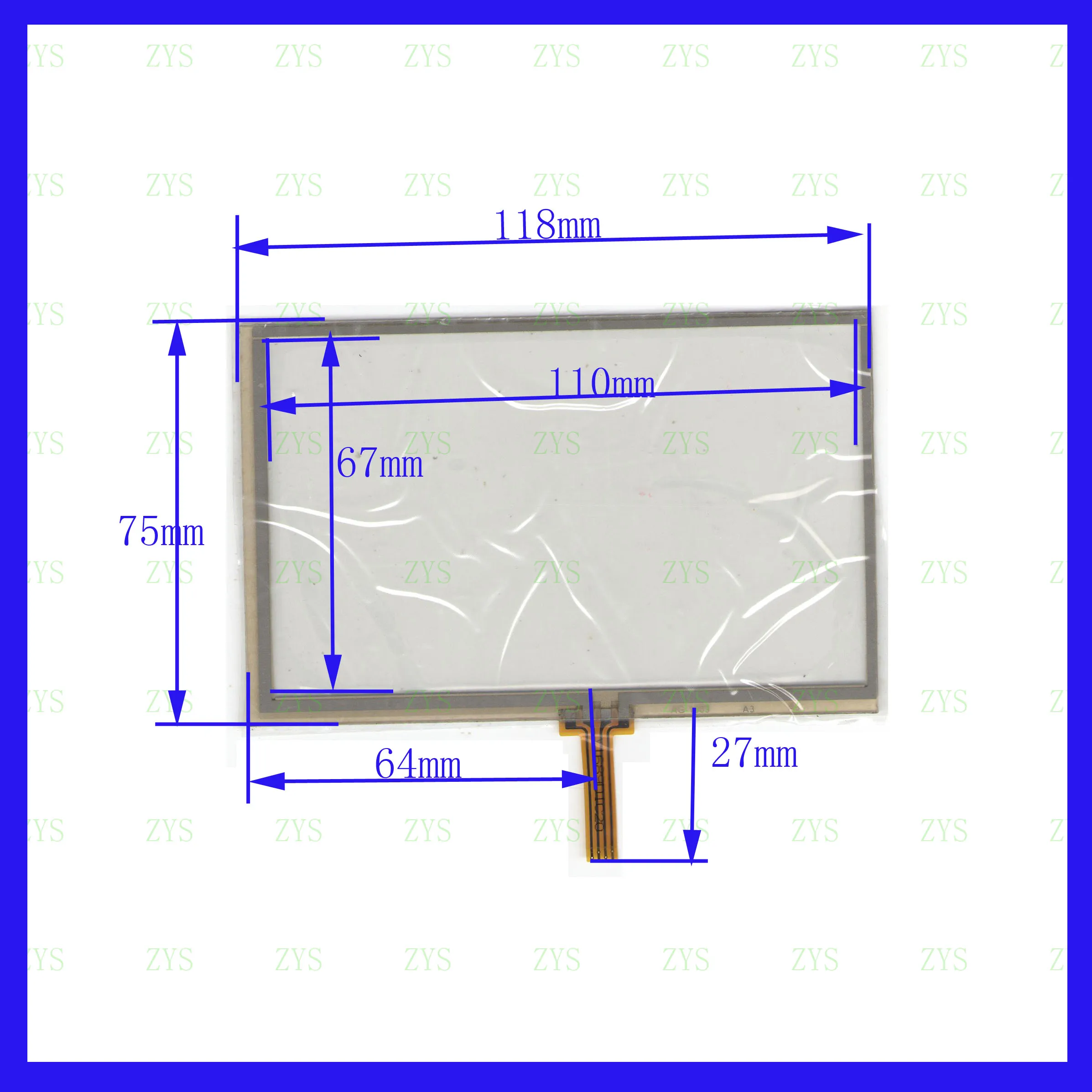 Сенсорный экран 5 шт./лот AG 1689 4 lins 118*75 мм для GPS-датчика автомобиля AG1689 совместим с