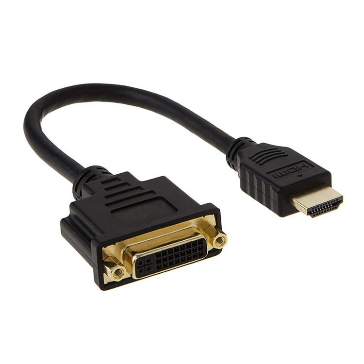 

30cm HDMI To DVI 24+5 Adapter Cable Black M/F HDMI Male To DVI Female Video Adapter Cord For PC HDTV LCD DVD