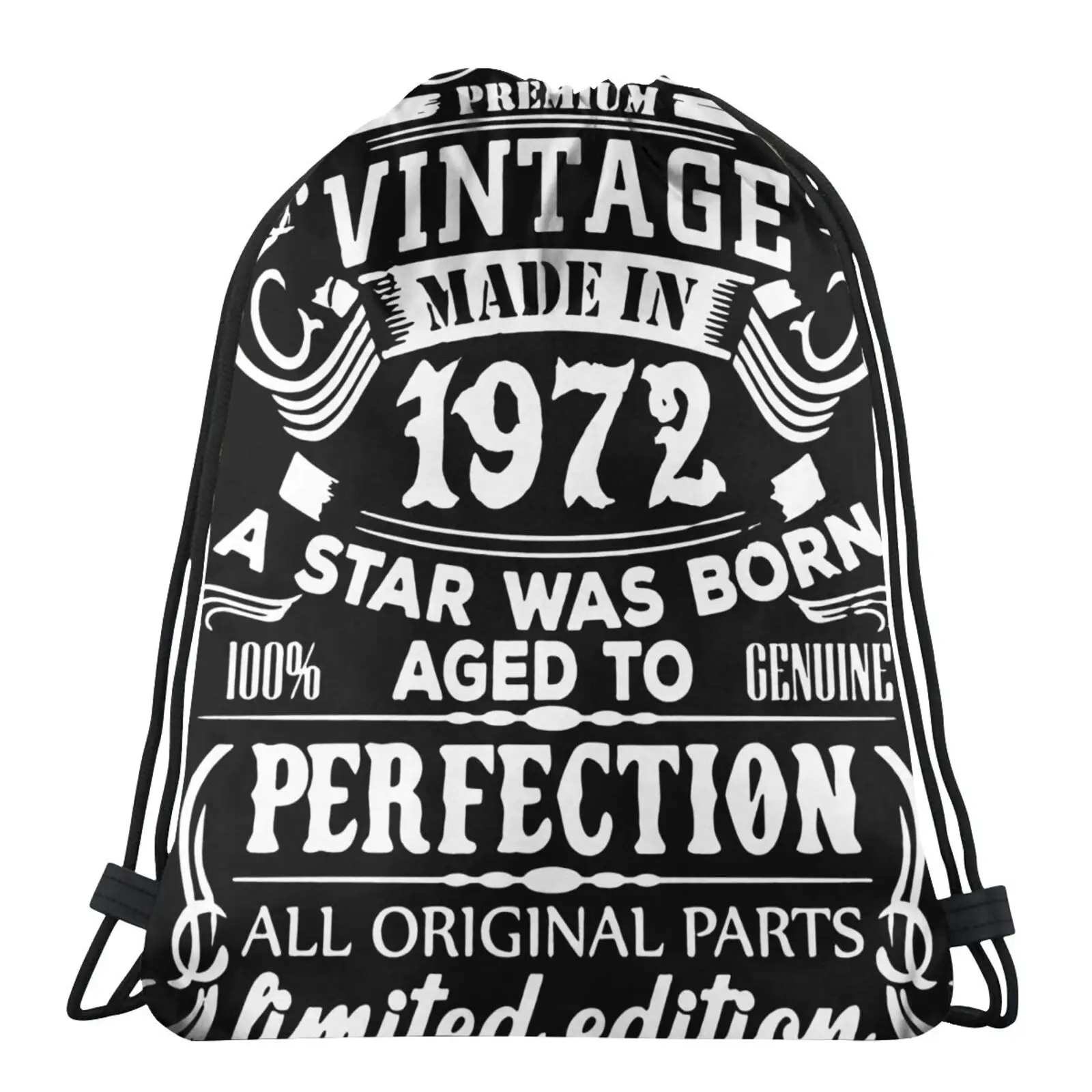 

1972 Sleeves 50 Years Old Birthday Bag Backpack Bag Ropes Anime Shoe Bag Pouch Bag Bag Bag For Girls Tote Bag Small Fabric Bag