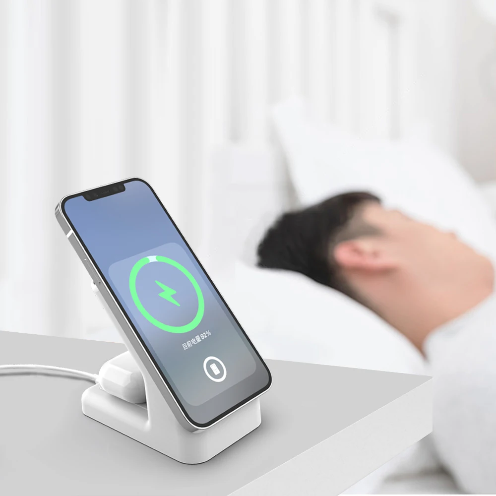 

Беспроводное зарядное устройство Qi для Iphone12 13 Apple Airpods Pro, 15 Вт