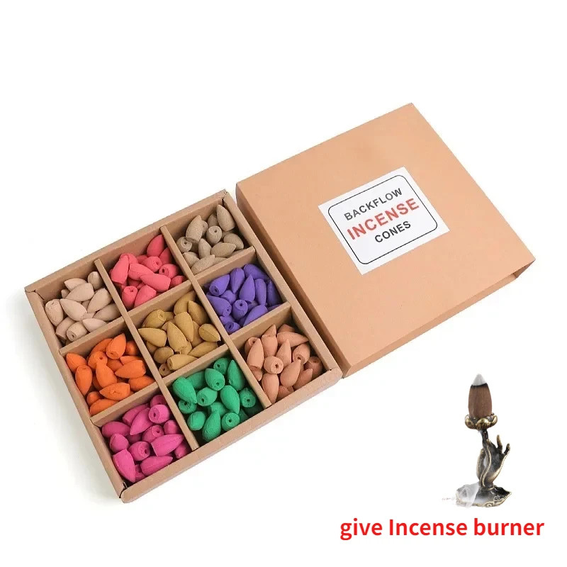 Благовония с обратным потоком цветные цветочные благовония около 180 капсул