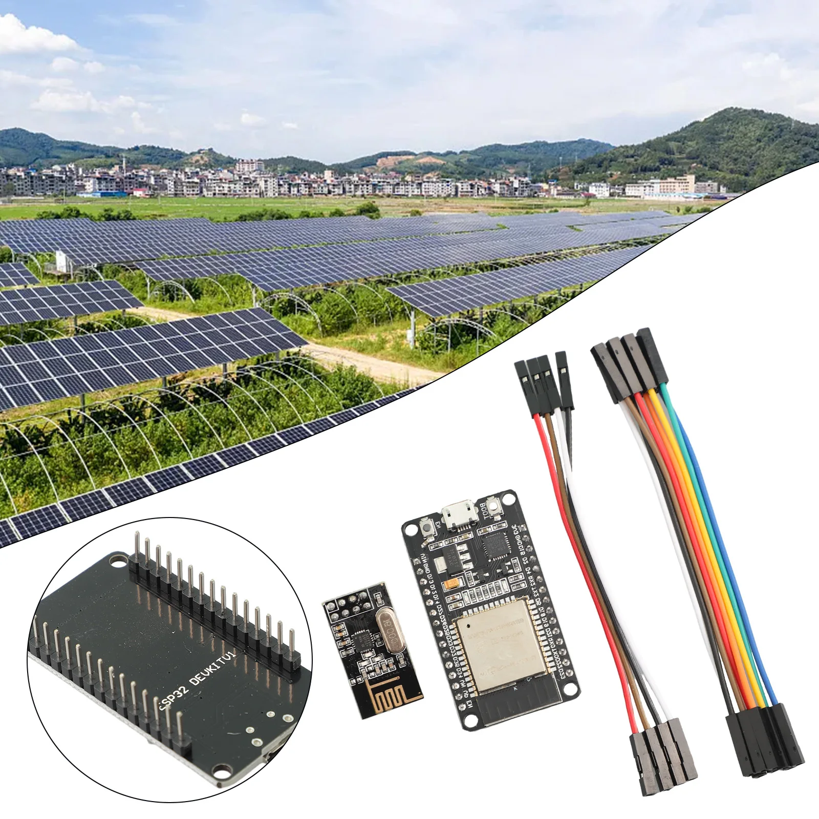 Открытый DTU для Hoymiles DIY Kit ESP32 + NRF24L01 кабель HM1200 HM1500 TSun 350 400 со сверхнизким