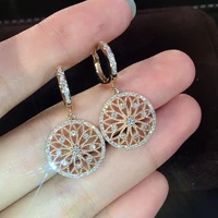 new trendy women drop earrings dazzling cz noble bridal engage wedding accessories high quality earring jewelry drop ship
