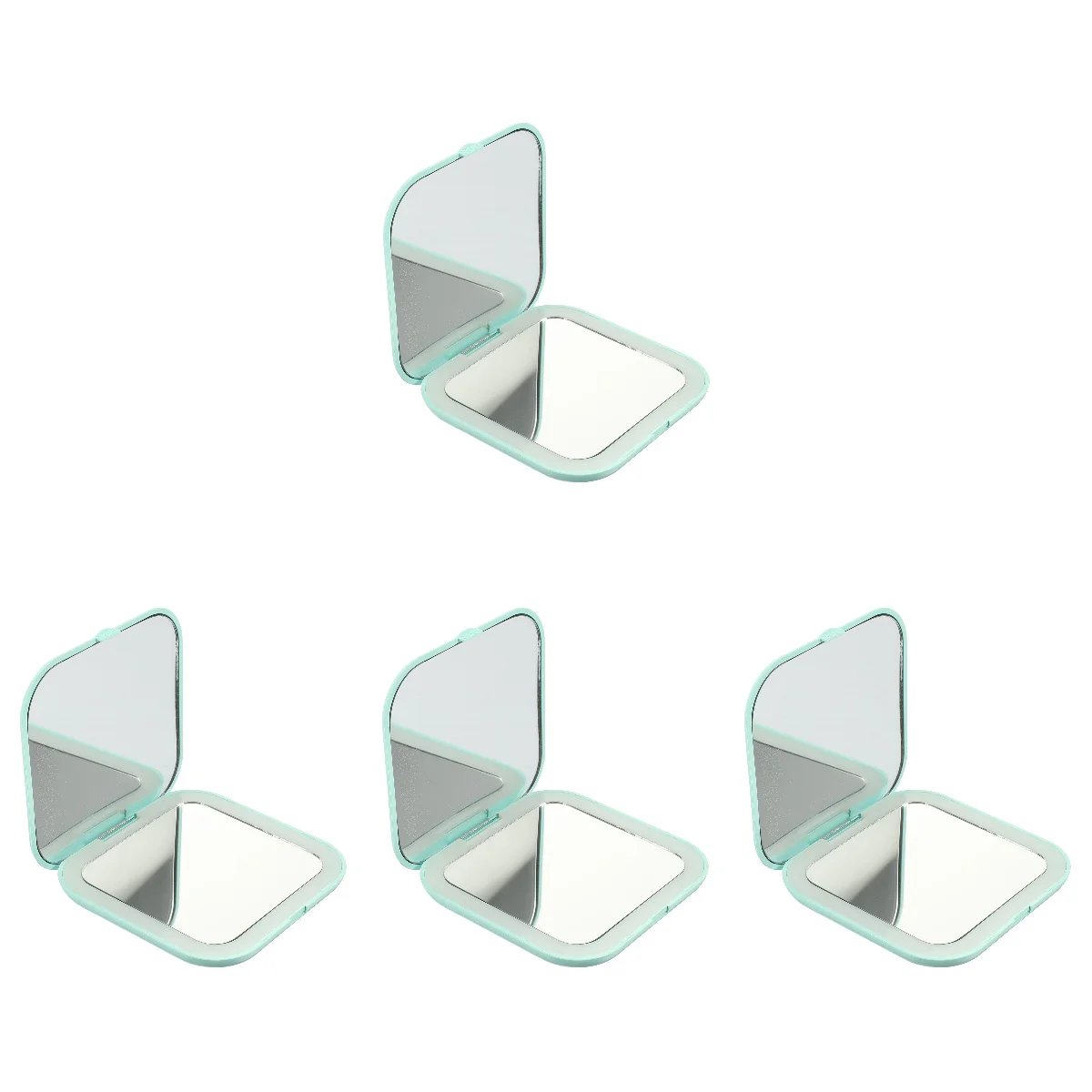

4pcs LED Makeup Mirror Women Portable Makeup Mirror Compact Mirror Folding Mirror