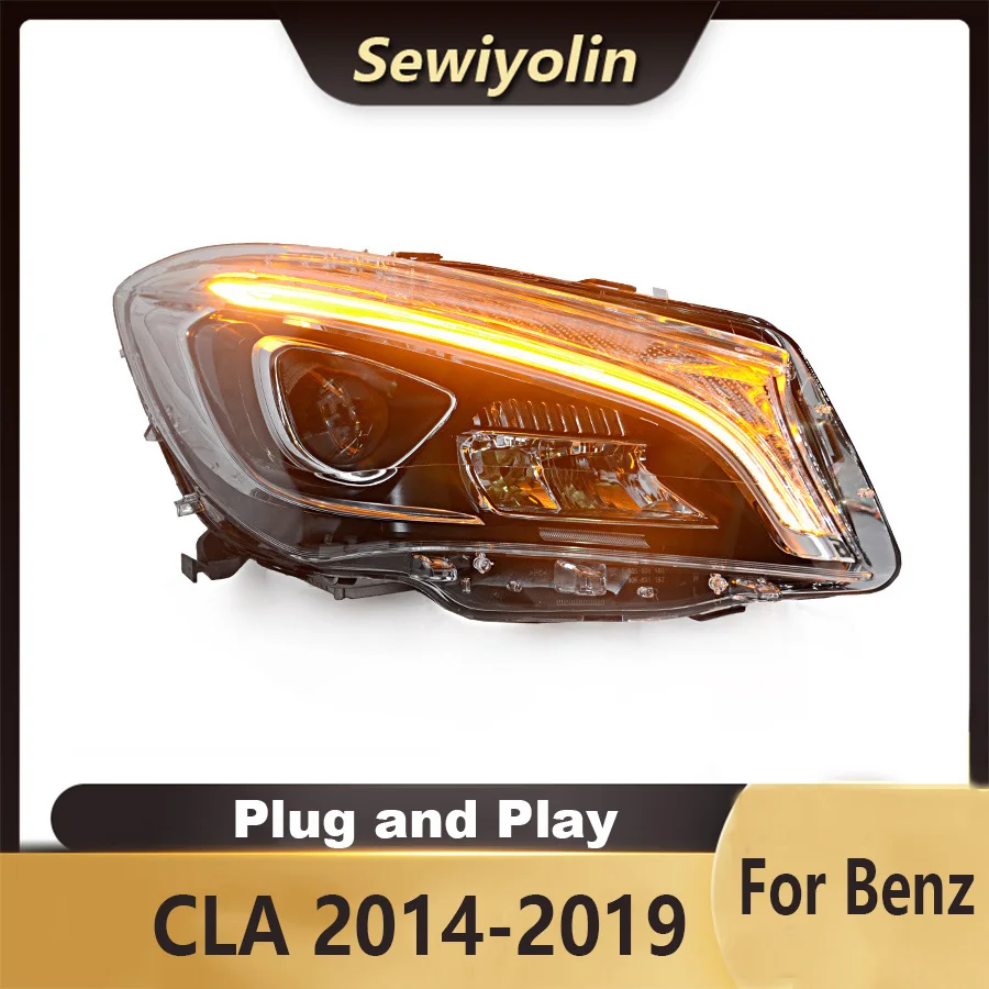 Для Mercedes-Benz CLA 2014-2019 автомобильные аксессуары фара в сборе светодиодные фонари