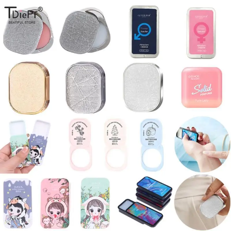 

1PC Pheromones Solid Perfume Portable Solid Balm Long-lasting Fragrances Fresh And Elegant Female Solid Perfumes Body Aroma Gift