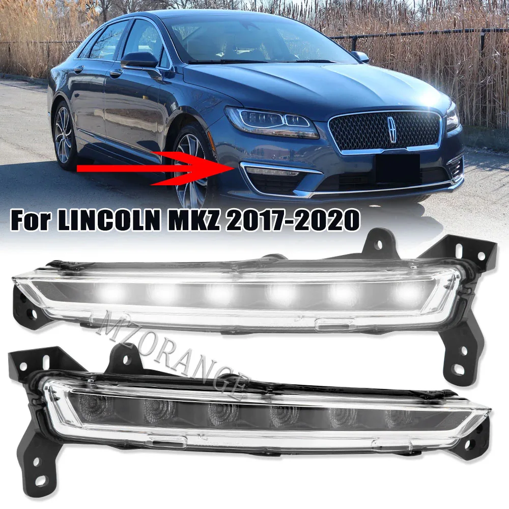 

LED Daytime Running Fog Lamp Light For Lincoln MKZ 2017 2018 2019 2020 LED DRL headlights foglamp CAR Left Right HP5Z-13200-B