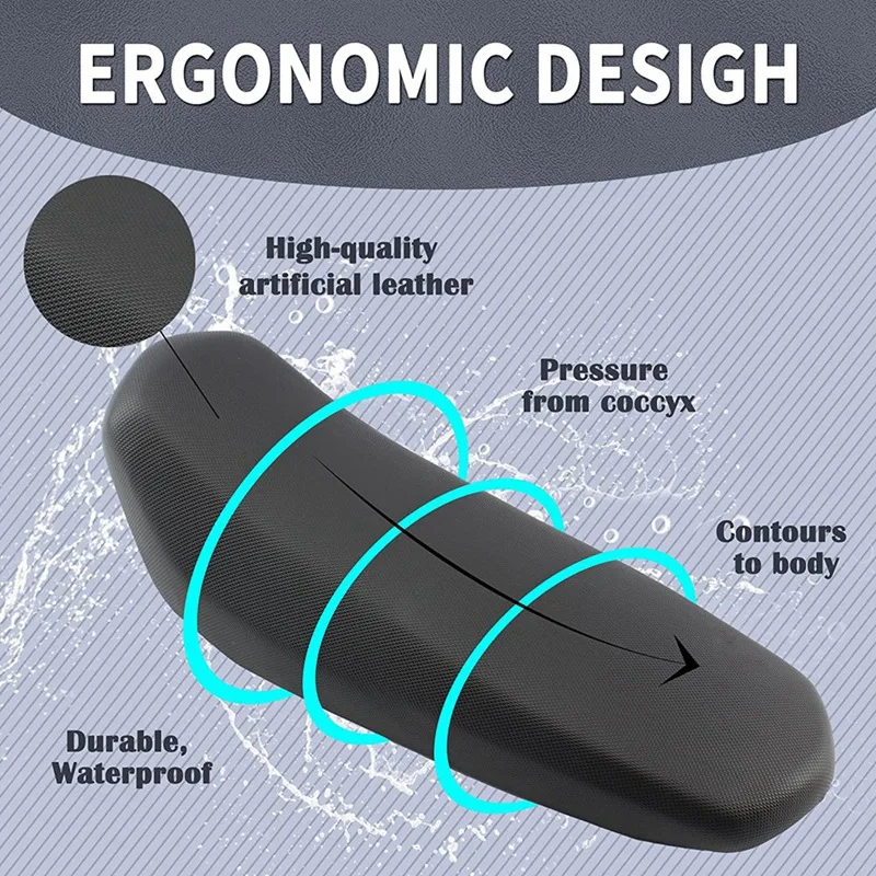 Motorcycle Seat Cushion Electric Dirt Bike For Sur Ron Light Bee X/S Segway X260 X160 Accessories - Black