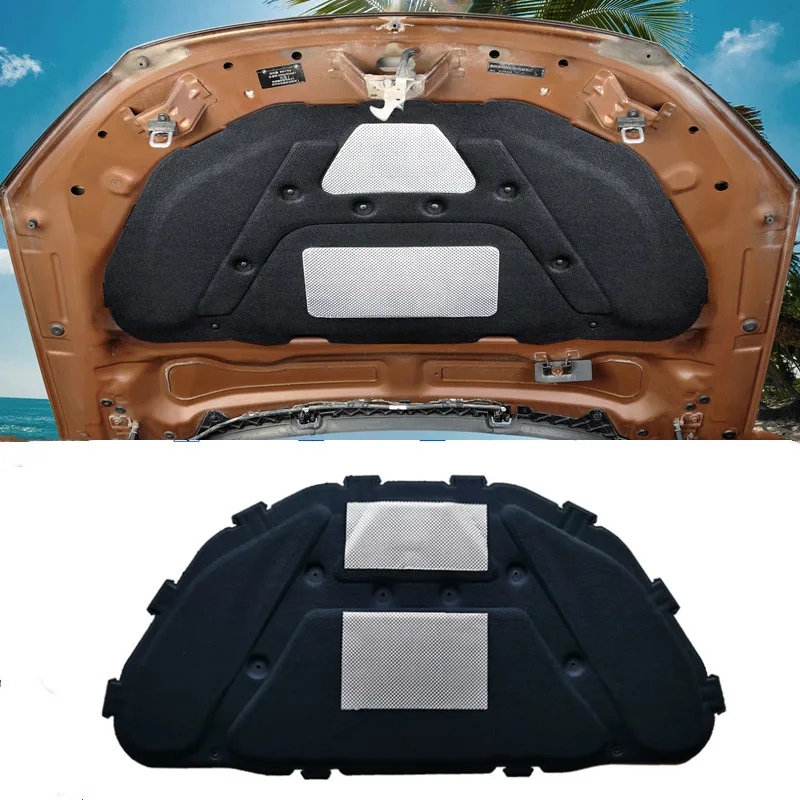 

For BMW X1 E84 2010-2015 Car Heat Sound Insulation Cotton Front Hood Engine Firewall Mat Pad Cover Noise Deadener Accessory H
