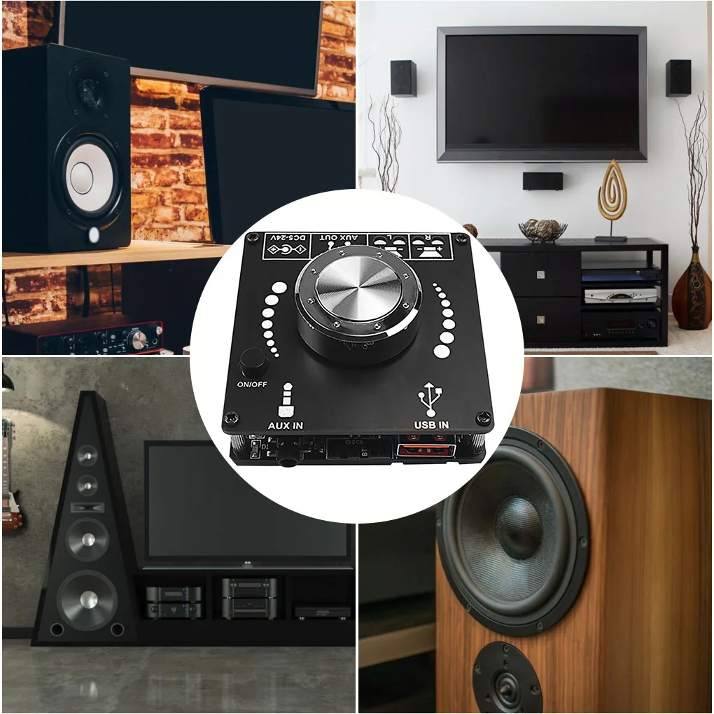 Мини-усилитель мощности Bluetooth 5 0