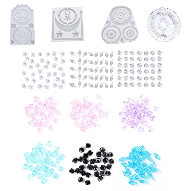 

Moon Stars Wind Chimes Silicone Resin Mould Windbell DIY Jewelry Epoxy Resin Moulds for DIY Making Craft Home Decor Gift