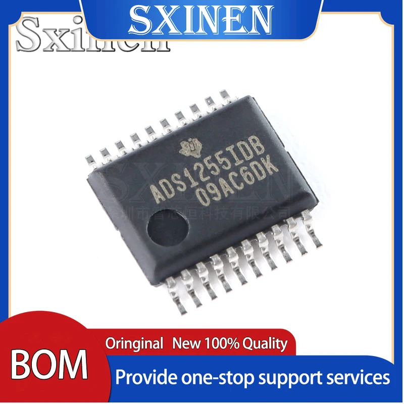 

2PCS ,Brand New ADS1255IDBR SSOP-20 24-bit Analog-to-digital Converter Chip
