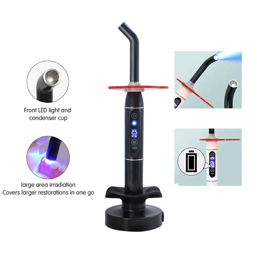 New LED Dental Light Curing Lamp Curing Light Cordless Wireless Adjustable Equipment Curing Machine Solidify Dentist Tools