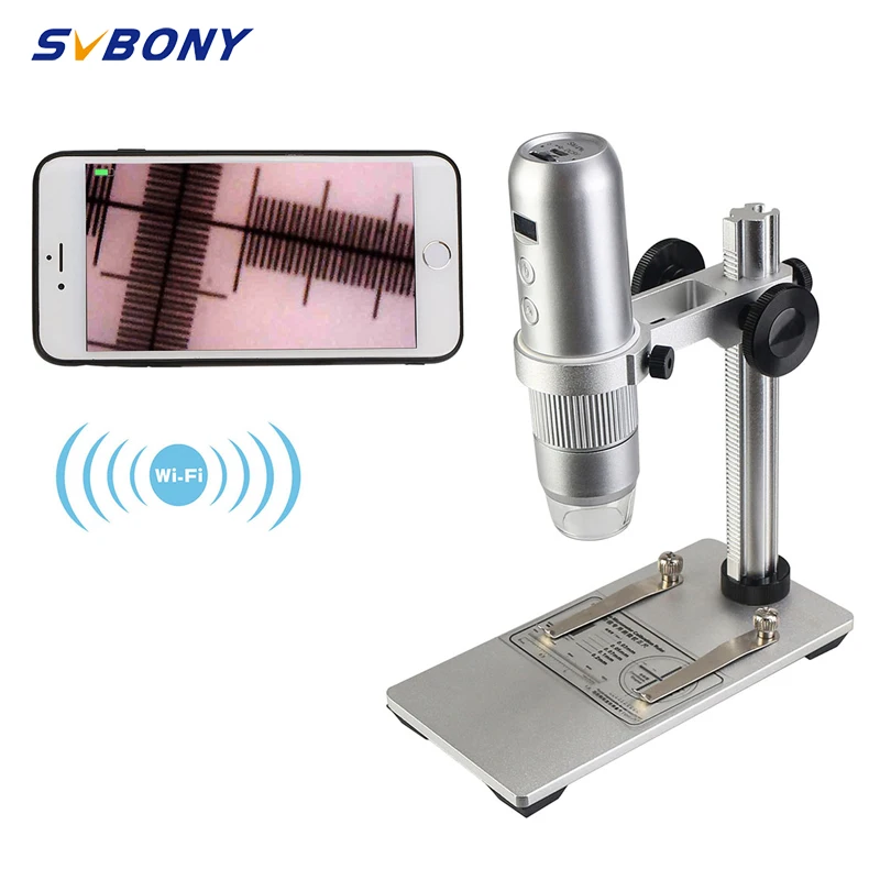 SVBONY SM401 50x-1000x WiFi микроскоп HD электронный Android и IOS мобильный телефон планшет