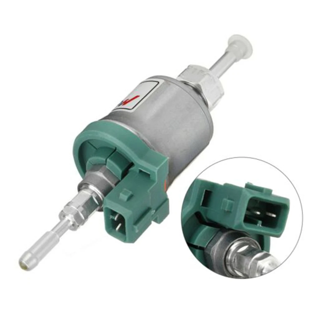 

Universal Diesel Heater Pump Long Life Metal Silver&Green 100% Brand New 126*34.5mm/5*1.4 22ml Durable For 1KW-5KW Air Heater