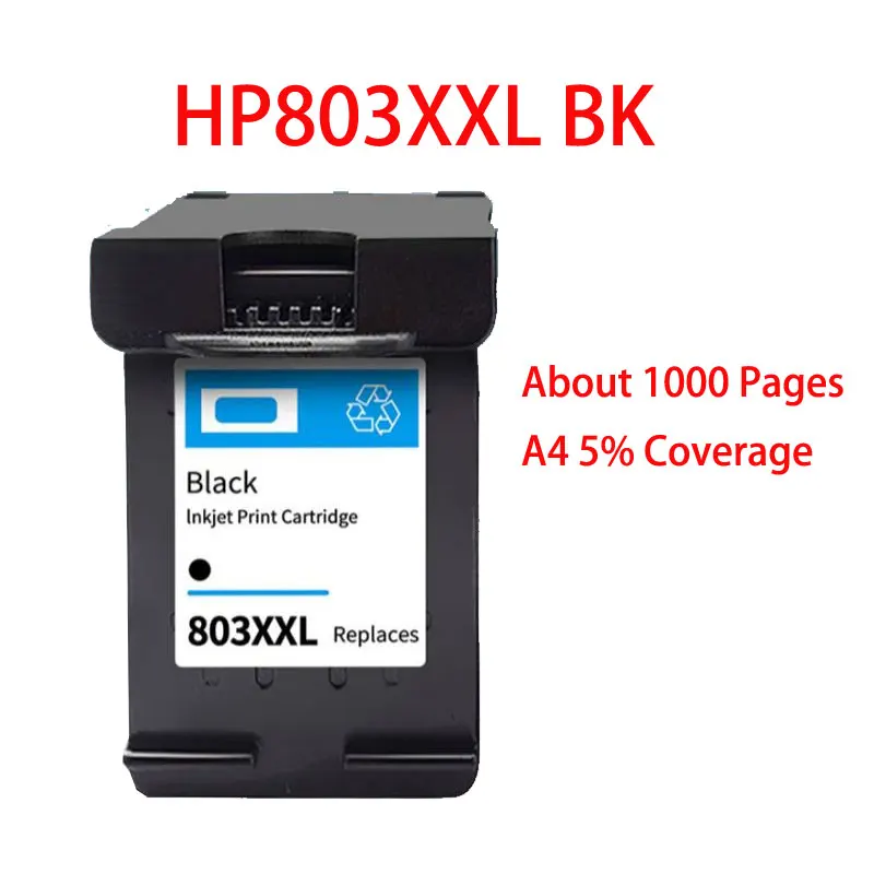 Фото Совместимый сменный картридж для принтеров HP803 HP803XL 803XXL DeskJet 1110 1111 1112 2130 2131 2132 2133 2134 2136 2138. №4