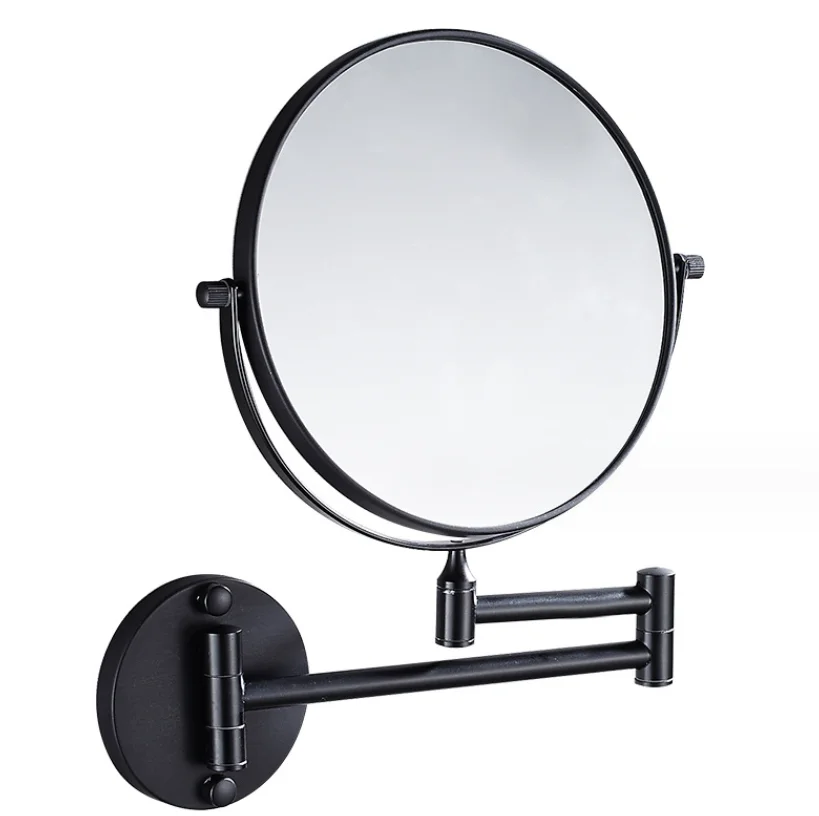 Настенное зеркало для макияжа в ванную комнату телескопическое косметическое