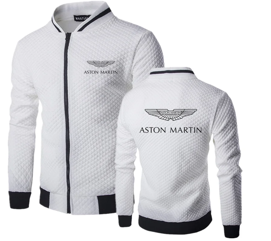 2022 New High Quality Aston Martin Men for Car Logo Print Casual HipHop Harajuku Gradient Cotton Herren Baseball Jacket