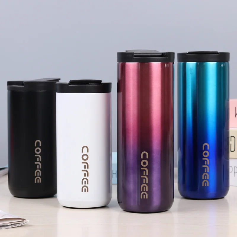 

400Ml/550Ml Double Stainless Steel 304 Coffee Mug Leak-Proof Thermos Milk Mug Travel Cup Household Gifts Keep Warm 8-10 Hours