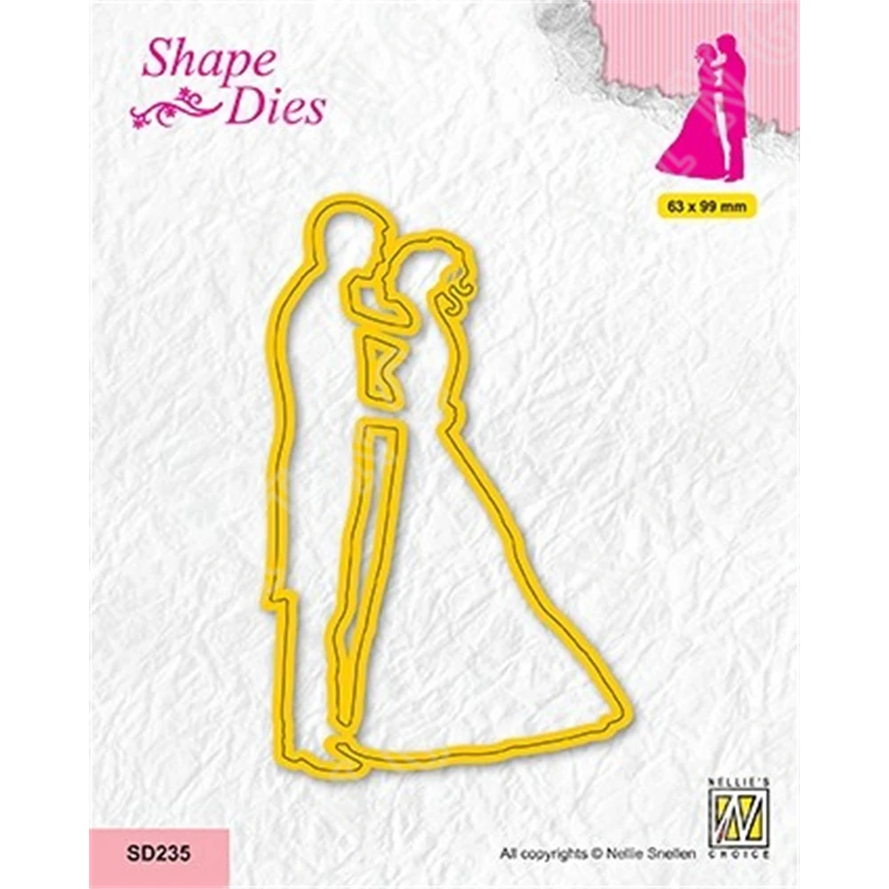 

Hot Sale Bridal Couple Metal Cutting Dies for Diy Scrapbooking Crafts Stencils Maker Photo Album Template Handmade Decoration