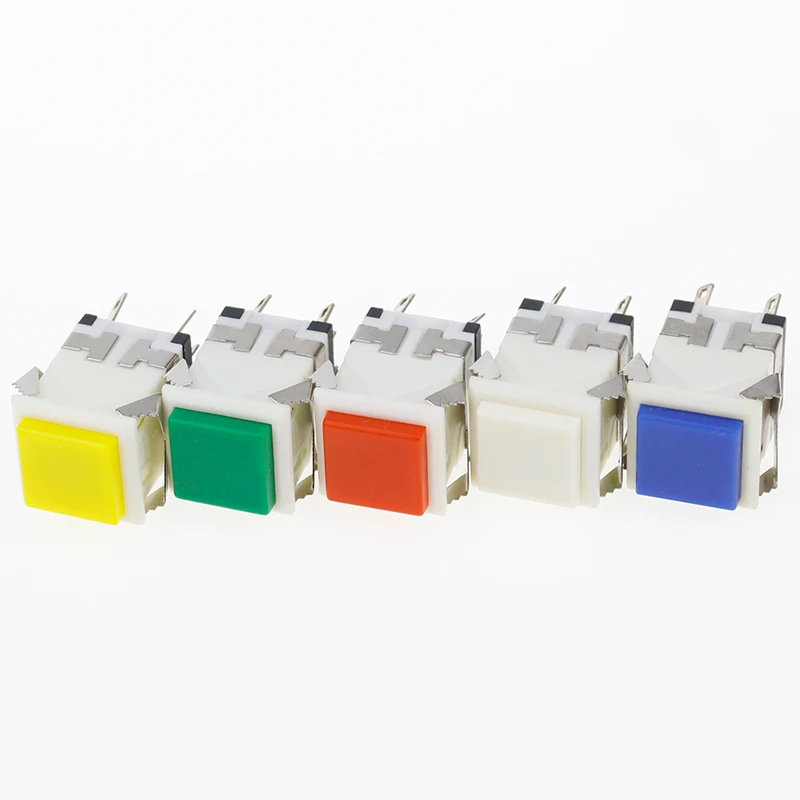 

1pcs 6Pin Square Cap Momentary/Locking Push button Switch 3A/250V 6A/125V