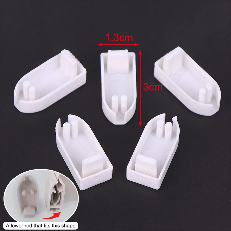 5 шт. белые пластиковые торцевые крышки для рулонных штор BIGHSM