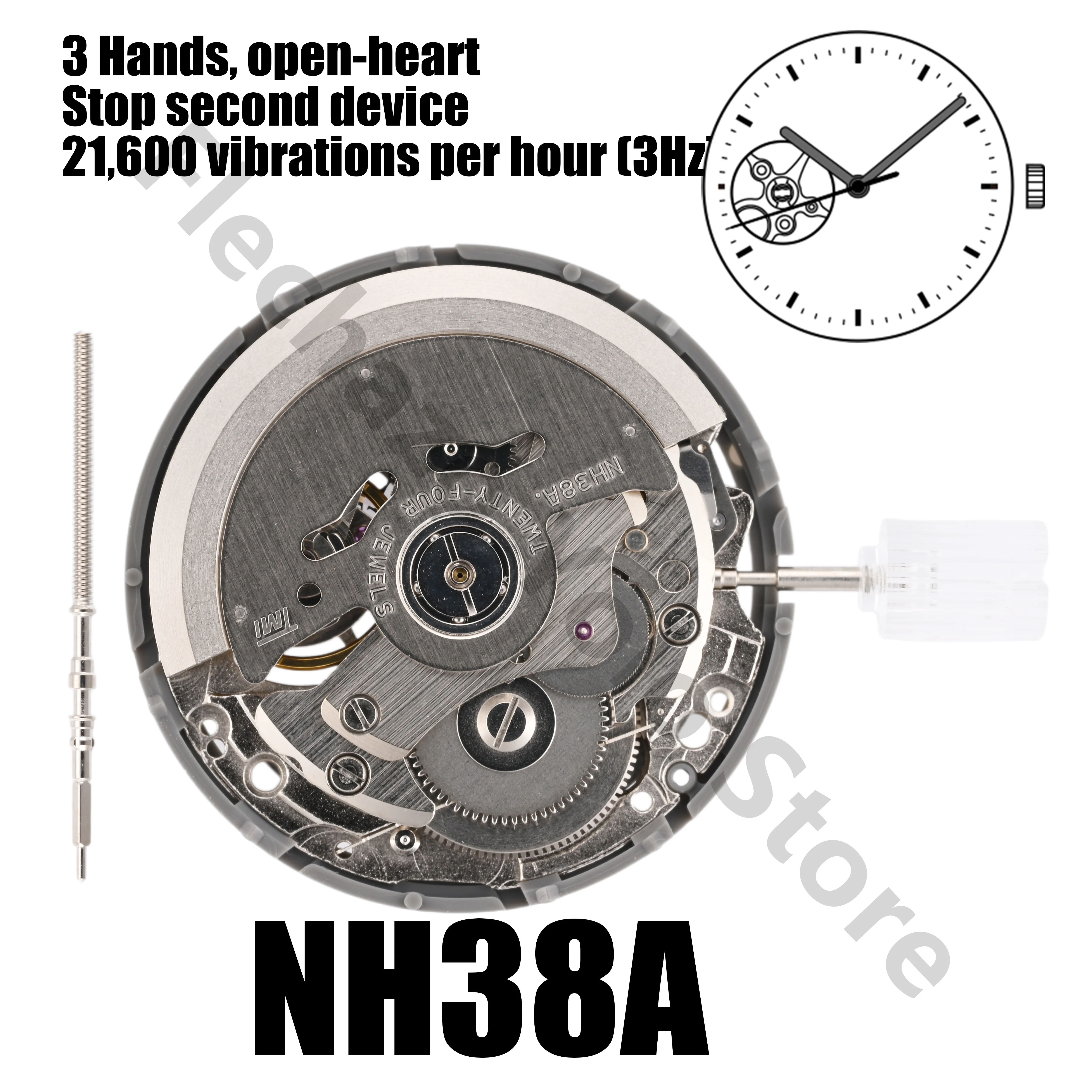 Механизм NH38A механический механизм мод автоматический часов 24 камня высокая