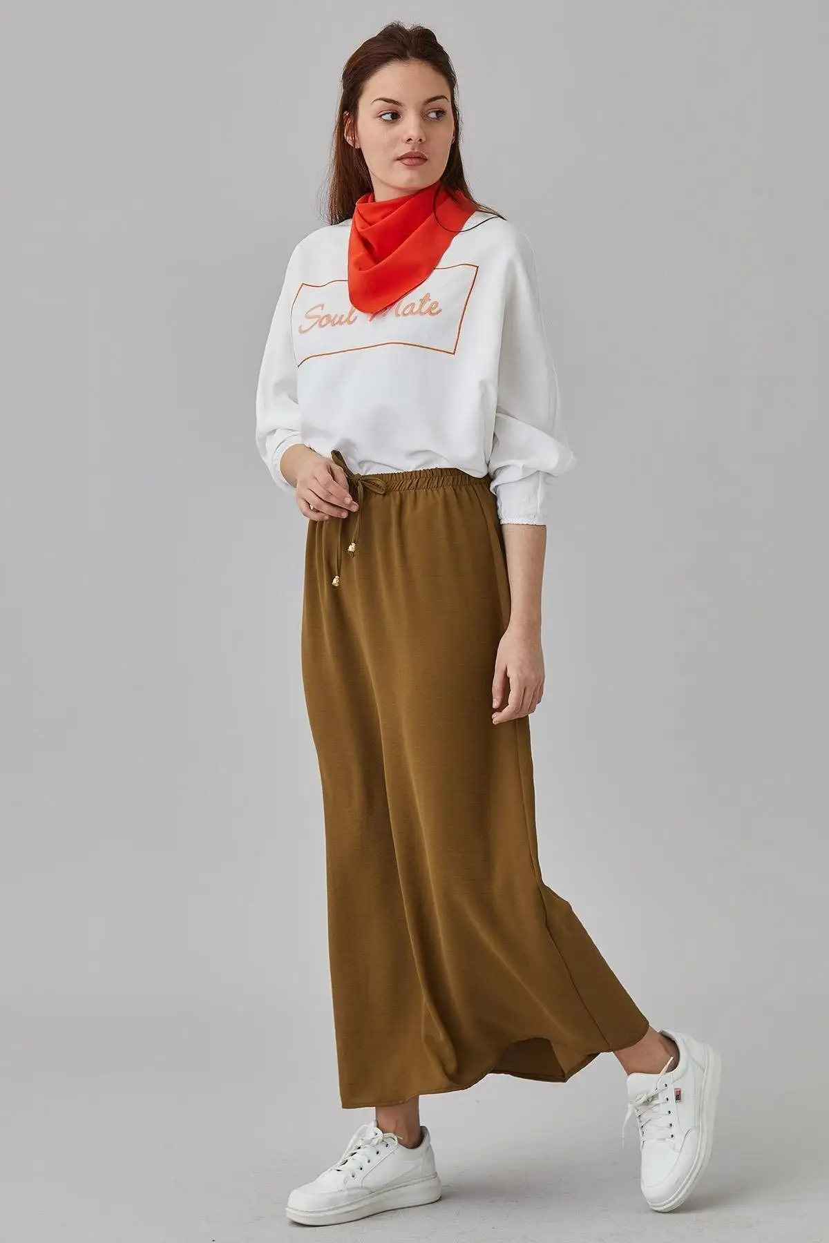 

Women are Green Hijab Skirt Women Muslim Clothing Skirt