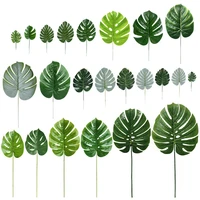 510pcs of artificial plant palm leaves branch hawaiian luau summer holiday theme party decoration wedding birthday home decor