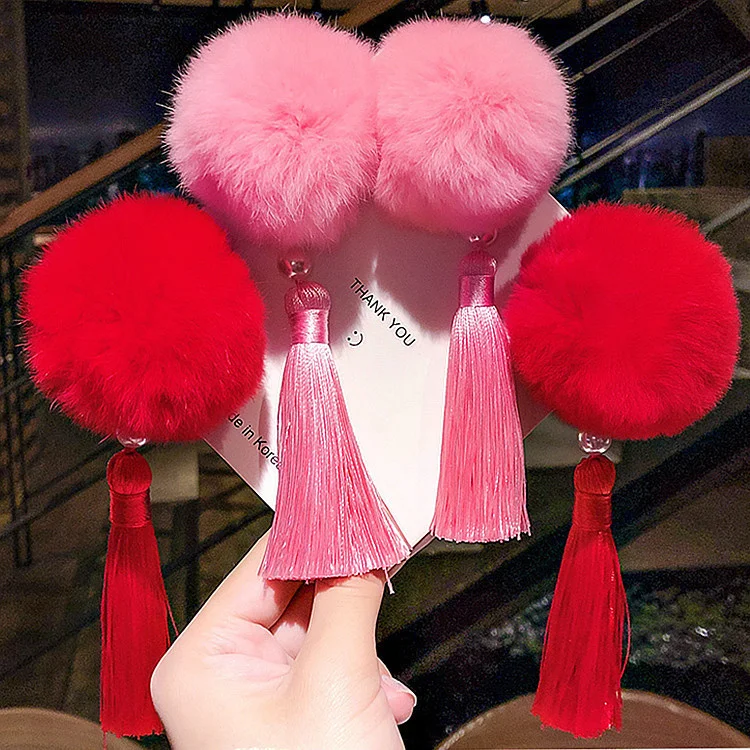 

Новые китайские Большие шарики для волос, аксессуары для волос, 2 шт.