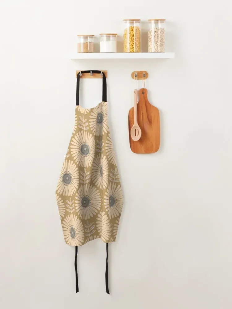 Gertrud - Горчичный фартук для женщин с карманом Kitchen Front домашний женский