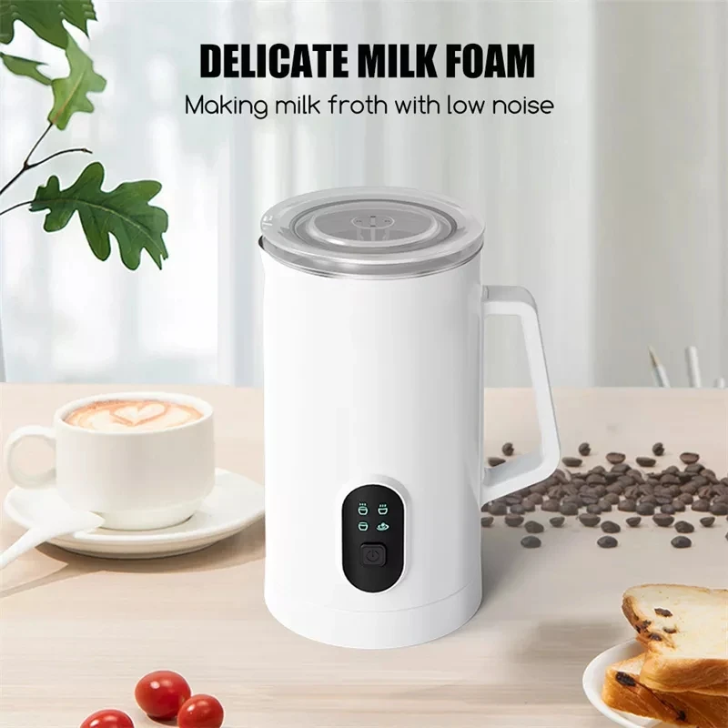 Electric Milk Frother Milk Warmer Automatic Hot and Cold Milk Frothing Machine For Latte Cappuccino Coffee Stainless Steel Inner enlarge