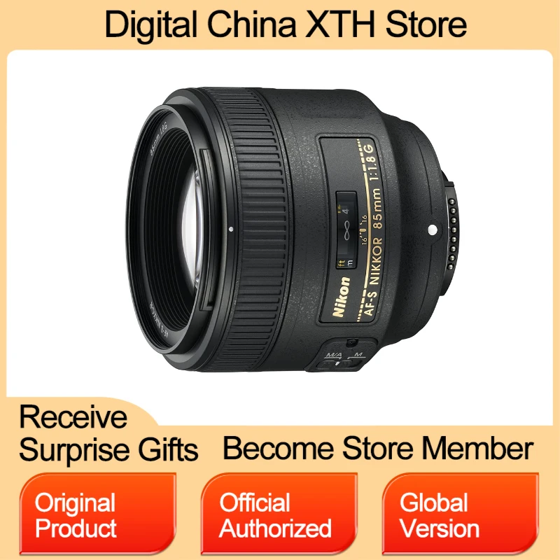 

FULL NEW NIKON AF-S NIKKOR 85mm F/1.8 G FX Large Aperture Portrait Lens For NIKON D780 D850 D810 Professional Photography