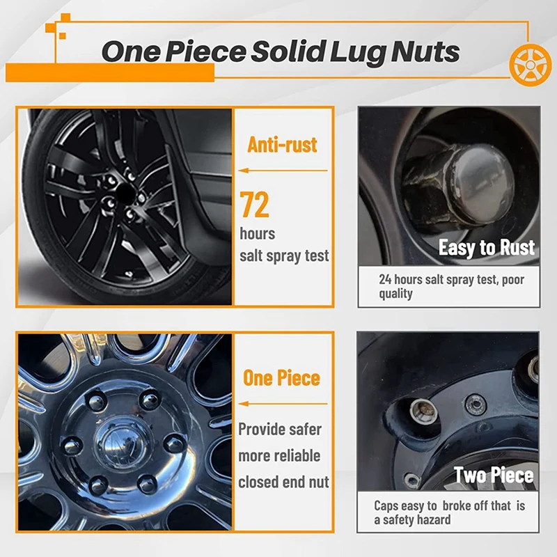 Гайки Наконечники 14x1 38-19 мм 60 шт. гайки наконечники 3/4 дюйма высокие 1999