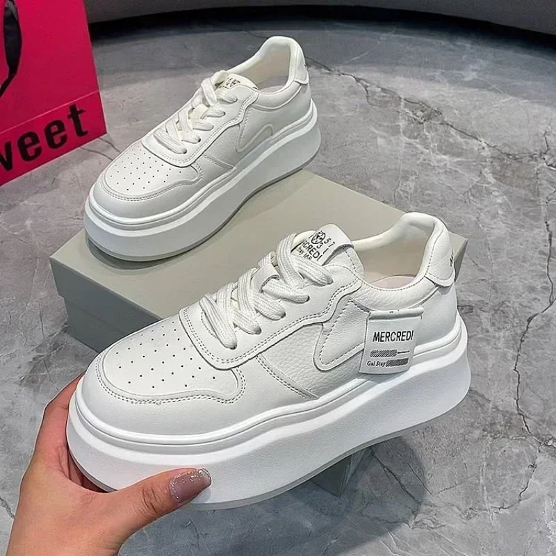 Кроссовки женские универсальные на платформе дышащие повседневная весенняя