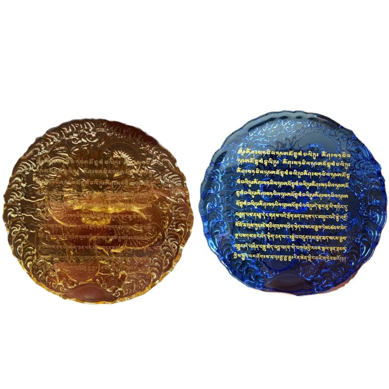 

Buddhism Crystal Stone Dragon Mandala Mani Tibet Buddhist Supplies for Home Church Yoga Room Meditation Religion Gift