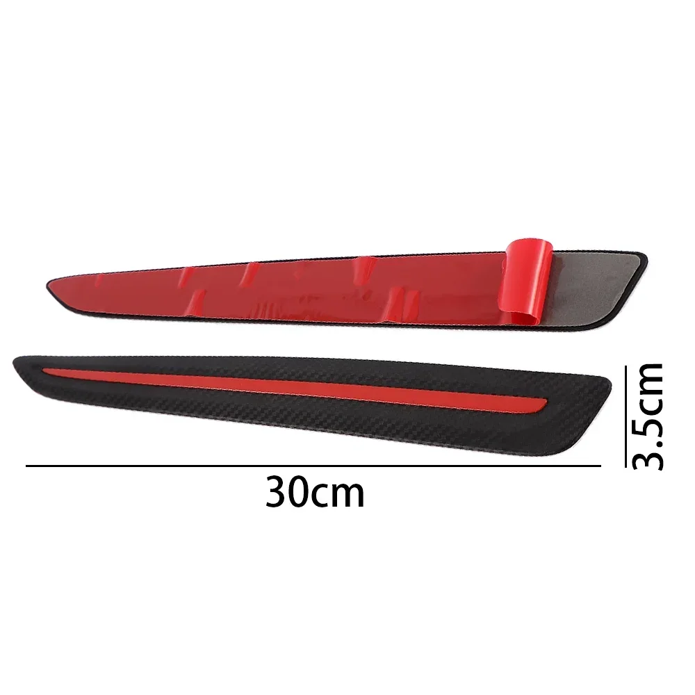 

Наклейки Lyr против царапин, автоматическая защита, передние и задние накладки, 2 шт., автомобильные защитные уголки для бампера в стиле углеродного волокна