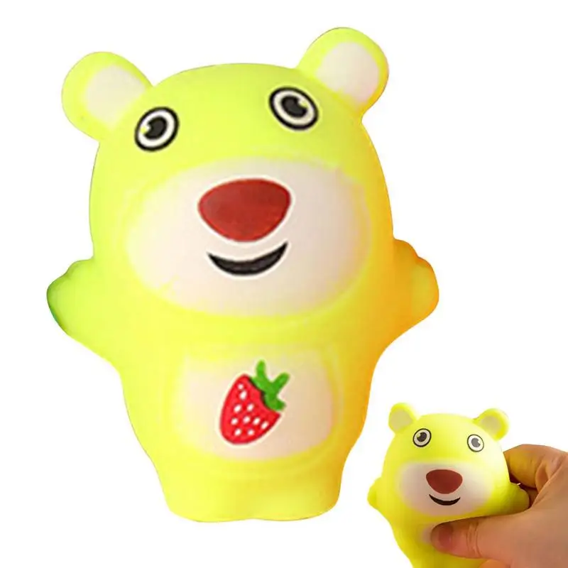 

Stretchy Toy Cartoon Cute Bear Soft Rubber Odorless Elastic Comfort Toy Safe Kids Product Stretchy Toy For Home School Children