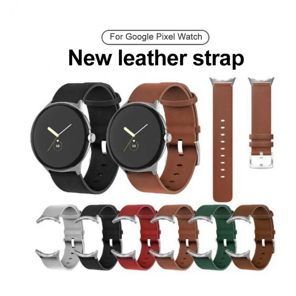 

2022 NEW Genuine Leather Strap For Google Pixel Watch Replacement Watch Band For Pixel Watch Leather Straps Watchband Bracelet