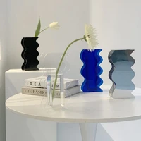 ins wind acrylic vase creative niche furnishings hydroponic flower arrangement modern home decoration wedding party home decor