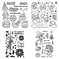 person animals flowers christmas series cutting dies match clear stamp card album photo making handicrafts scrapbooking new 2022