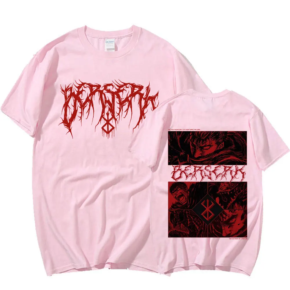 

Новый Berserk Guts T-Shirt Негабаритных Хип-Хоп Стиль Тройник Печать 100% Хлопок Повседневная Y2k Топы StreetwearДля Мужчин Женщин Унисекс