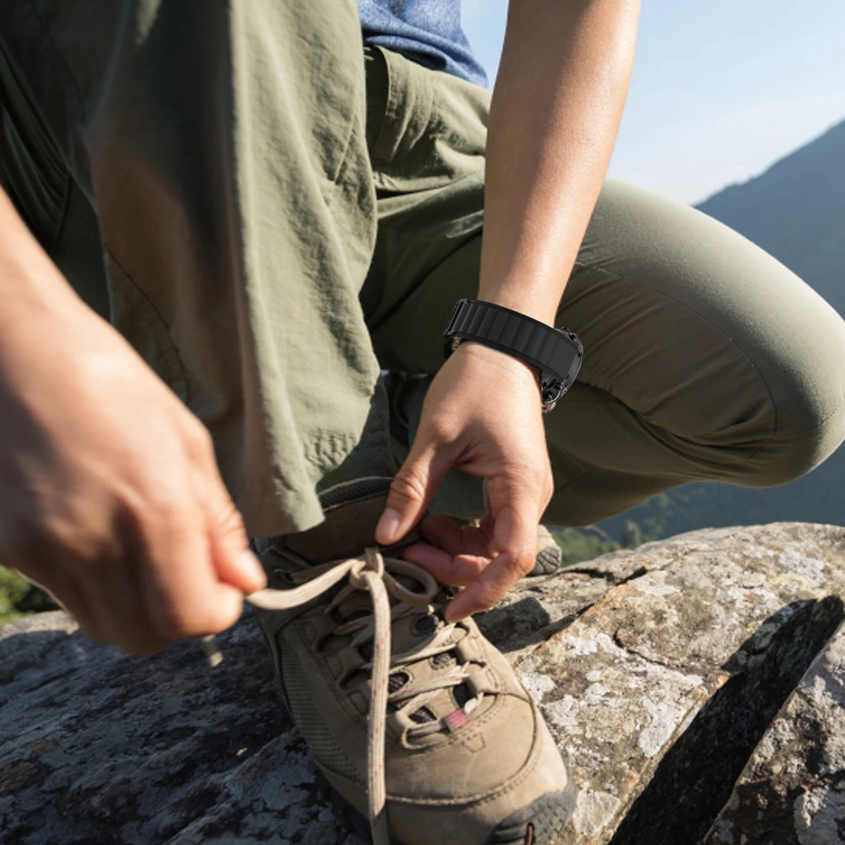 for Garmin fenix7 7X  Nylon Watch strap Quick Release for 6X Pro  Enduro Instinct  Mk15xPlus  22 26mm Arm Strap